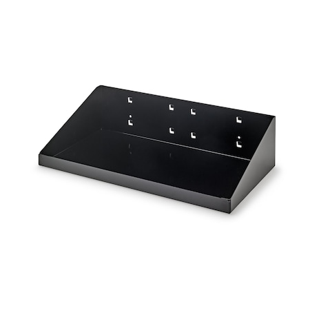Triton Products 12 In. W x 6 In. D Black Epoxy Coated Steel Shelf for LocBoard 56126-BLK